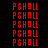 Red pixelated text "PSHALL" repeats in vertical across four quadrants with alternating black and green backgrounds