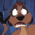 Animated contact sheet showing two frames of a pixelated cartoon character with wide eyes and open mouth on left, next to green background with "Original Icons .com" text on right.
