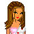 Animated contact sheet of a pixel-art Valentine's Day icon featuring a woman in heart-patterned attire with multiple text variations and animation frames showing pose changes, hearts, and dress details.