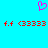 A static pixel art image with a cyan background, featuring a pink heart-shaped icon above red text reading 'f.f <3333 f.f <3333'.