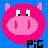 Pixelated animal icons on blue and purple backgrounds with partial text overlays.