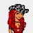 Pixelated cartoon character with red hair and a checkered cap next to gray text reading "COME BACK TO TEXAS" on white background.