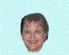 A sequence of animated frames showing a person's head with changing small colored icons around it against a light blue background.