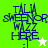 Four display a blue wordwall with 'TALK SWEET OR WIZZ HERE :' text and star symbols on green or white backgrounds
