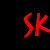 Red and white text on black background reads 'SK SKATATERS' at top, with multiple instances of 'ARE SEXY' below in alternating red/white colors.