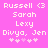 Pixelated text and symbols on a pink background with two identical side-by-side layouts showing names, emoticons, and star-like shapes.