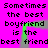 A static image with a bright pink background displays repeated text in black pixelated font, overlaid by two green L-shaped outlines that shift slightly between observations.