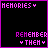 Animated contact sheet of 13 frames showing a pixel art icon with purple text on black background, each frame displaying "MEMORIES+" at top and "REMEMBER + THEN +" below in varying positions.