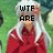 A four- shows a character with long white hair and red clothing against a green background, with text changing