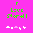 Green pixelated text on bright pink background reads "I Love Stone!!!" with five white and one light purple heart symbols below.