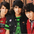 Three individuals in red and green clothing appear on a blue background with pixelated text reading 'the jo bros', 'r so hot lol', 'abby + pe and nick'