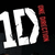 White '1D' text with red vertical bars on black background, transitioning to gray in bottom-right corner.