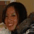 Two people smiling in a split- image with cyan and gray background sections containing text