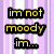 Pixelated text and symbols on a purple striped background with color variations
