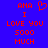 Blue background with red pixelated text reading 'ANA I LOVE YOU 5000 MUCH' and a heart symbol above the first line.