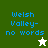 Four display 'Welsh Valley-no words' text with a star icon changing from white to green on different backgrounds