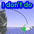 Pixelated animation of a person on a cliff with text bubbles changing from 'I don't do' to 'my own stunts'.
