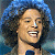 A pixelated contact sheet showing two frames of an animated icon featuring a person with curly hair and green text reading "Original Icons .com" on the right side.