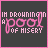 Animated contact sheet of 15 frames showing a static text-based buddy icon with pink neon-style lettering on dark background, displaying the phrase "IN DROWNING A POOL OF MISERY" in varying brightness levels across frames.