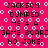 Pixelated text on bright pink background with white circular patterns, repeating 'JACKSON DUMPED ME 4 A GAME BOARD NO JOKE!' in black block letters.