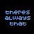 Pixelated text in blue and pink on black background with grayscale fade effects across multiple