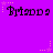 Purple background with repeated 'Briana' text in black pixelated font and pink star decorations.