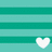 Pixelated teal background with horizontal stripes, white text reading JIMBALAND (JORDAN), and two static pixel hearts at the bottom.