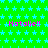 Green background with repeating light blue stars, pink text "Natalie!" repeated across the image.