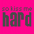 Pixelated text and heart icon on pink and gray background with visible animation frame differences.