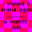 Pixelated text on a pink and red checkered background with repeated phrases in black lowercase letters.