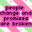 Four- with text in pink and blue boxes over pixelated backgrounds, including green/pink stripes, dark floral patterns, black, and a grayscale group photo