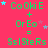 A bright pink background displays repeating green text patterns with blue and purple stars scattered throughout.