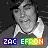 nine grayscale portrait images with colorful text below each, showing a person in a dark jacket and white collar against a black background
