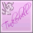 Pixelated icon with light purple background, featuring a grayscale figure on the left and stylized pink text on the right.