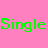 A static 48x48 pixel buddy icon with green text on a pink background, featuring the words "Single & Hatin It" arranged in a grid layout.