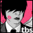 A 48x48 pixel animated buddy icon featuring a grayscale cartoon character with pink accents, displayed as a two-frame contact sheet showing sequential animation frames.