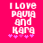 Pixelated text on bright pink background with white lettering and purple stars, showing slight animation in star positions.