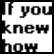 Black and white pixelated text arranged in four , with the rightmost partially grayed out