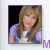 nine identical portrait images showing a person with long light brown hair wearing a purple shirt, each overlaid with partial text reading 'Maddie' in varying lengths