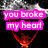 A four- of pixelated text overlays on a broken glass graphic with smoke effects, each displaying different phrases in pink block letters