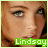 six pixelated images showing a woman's face with subtle expression changes, each labeled 'Lindsay' in green text at the bottom