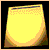 Yellow rounded rectangular shape with dark text lines, displayed in a of nine showing sequential text changes