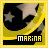 A yellow-bordered square icon with a black background, stars, and the text 'MARINA' in pixelated font.