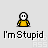 Pixel art character in yellow shirt with white face and black hair, shown across three of repeated static poses with two distinct speech bubbles containing text