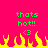 Pixelated green text 'thats hot!!' appears twice above yellow-orange flames on a bright pink background.