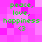 Pixelated green text on pink background reads 'peace, love, happiness <3' in two identical vertical