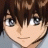 A pixelated anime-style character face on the left side of a contact sheet, with
