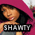 A pixelated image shows a person in a pink hooded garment with text "SHAWTY" below, and another figure with "get LOOSE" text overlay.