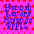 Blue text reading "Hannah Leddra Amara BEFL" on a pink background with red stars, with a gray rectangle in the bottom-right corner.