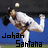 Pixelated image of a person in white sports attire performing an athletic kick, with text reading 'Johan Santana' below.